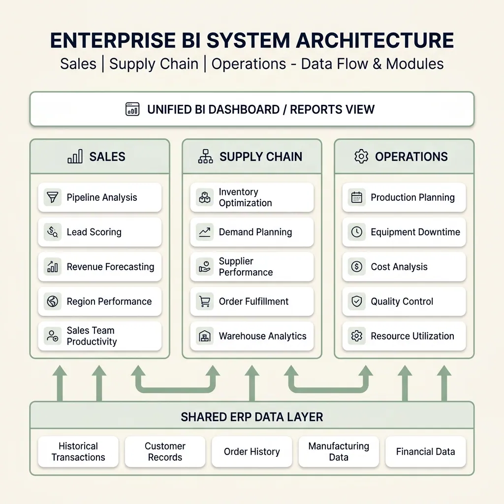 Enterprise BI System illustration